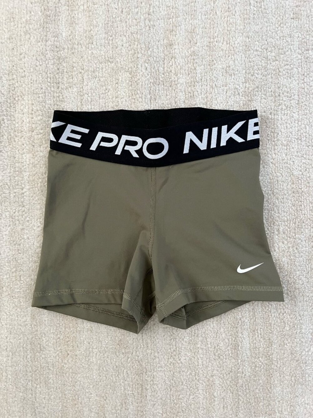 Nike Pro Dri Fit Shorts XS Black Green